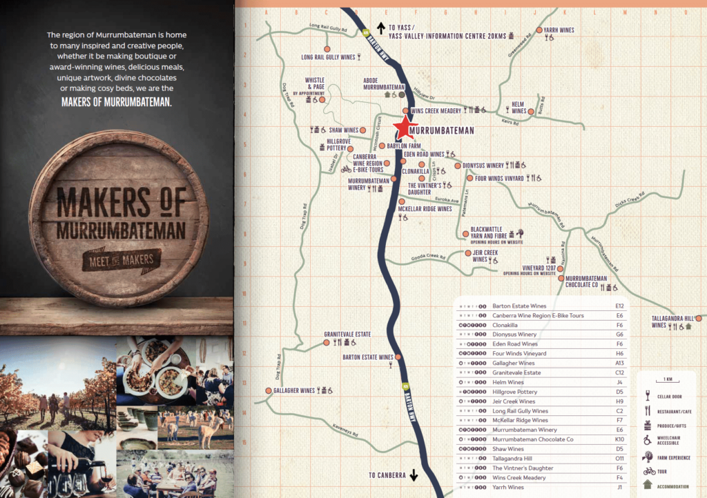 Makers of Murrumbateman map